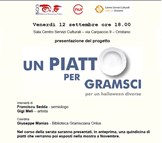 Presentazione "Un piatto per Gramsci" a Oristano.‏‎