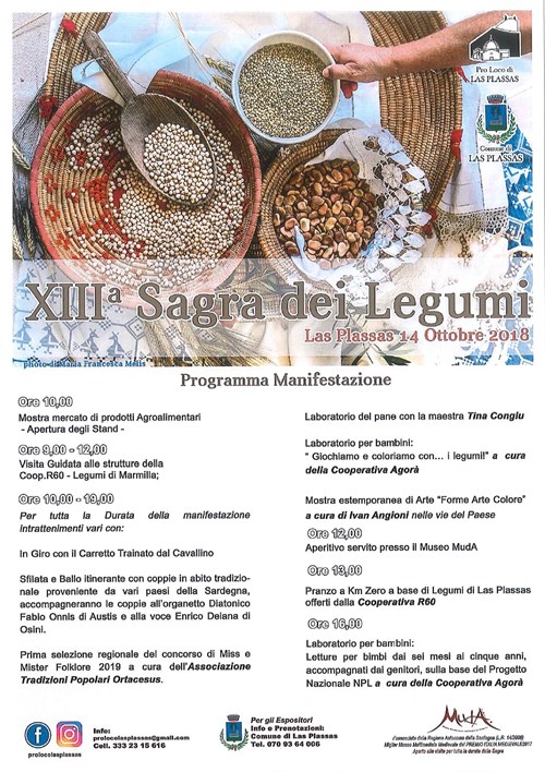 XIII SAGRA DEI LEGUMI - Programma