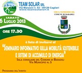 Baradili Seminario informativo sulla mobilità sostenibile e sistemi di accumulo di Energia